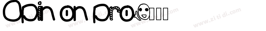 Opin on pro字体转换